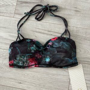 Lululemon Womens Athletic Bra Alight, Size 6, Floral pattern